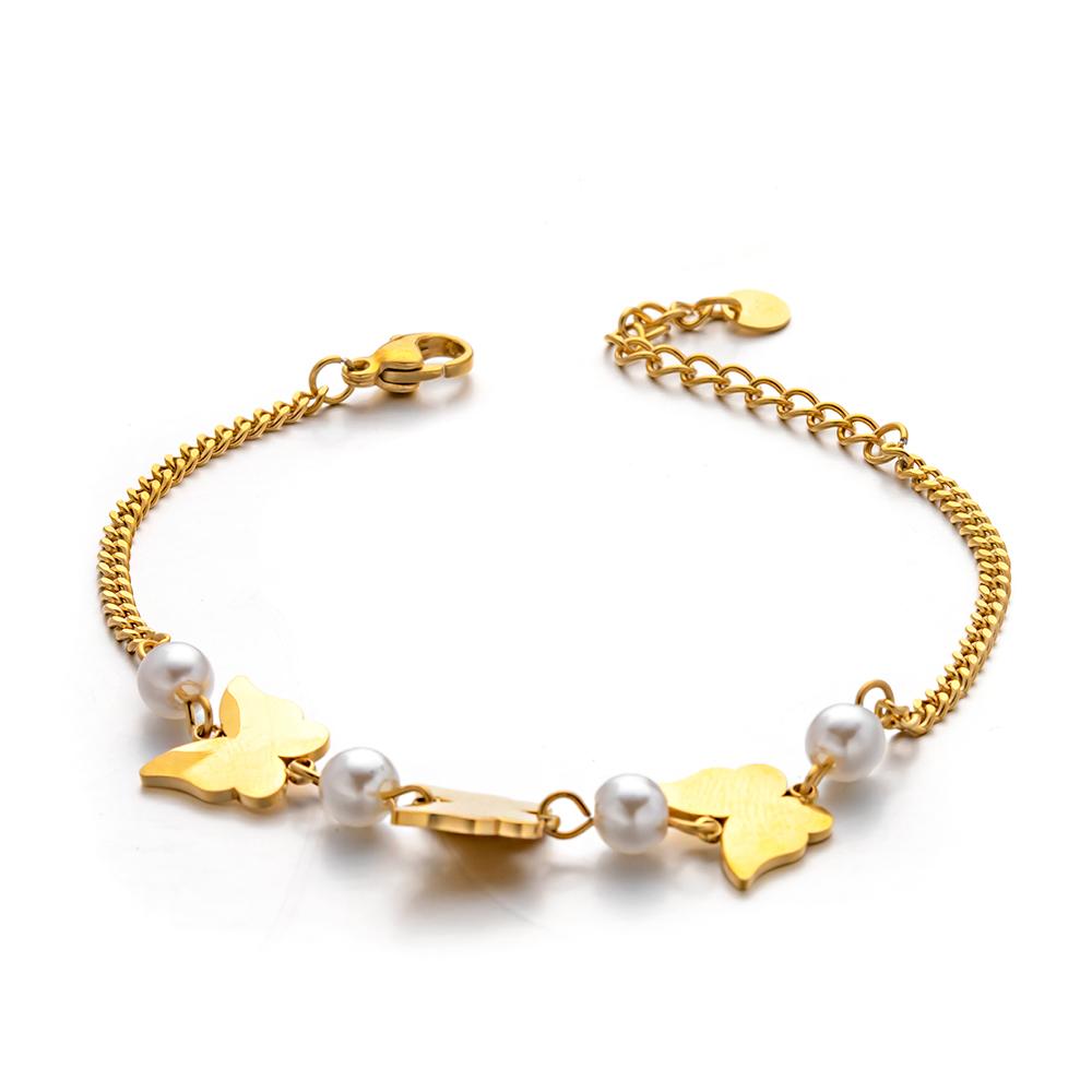 CY016_Butterfly chain bracelet 