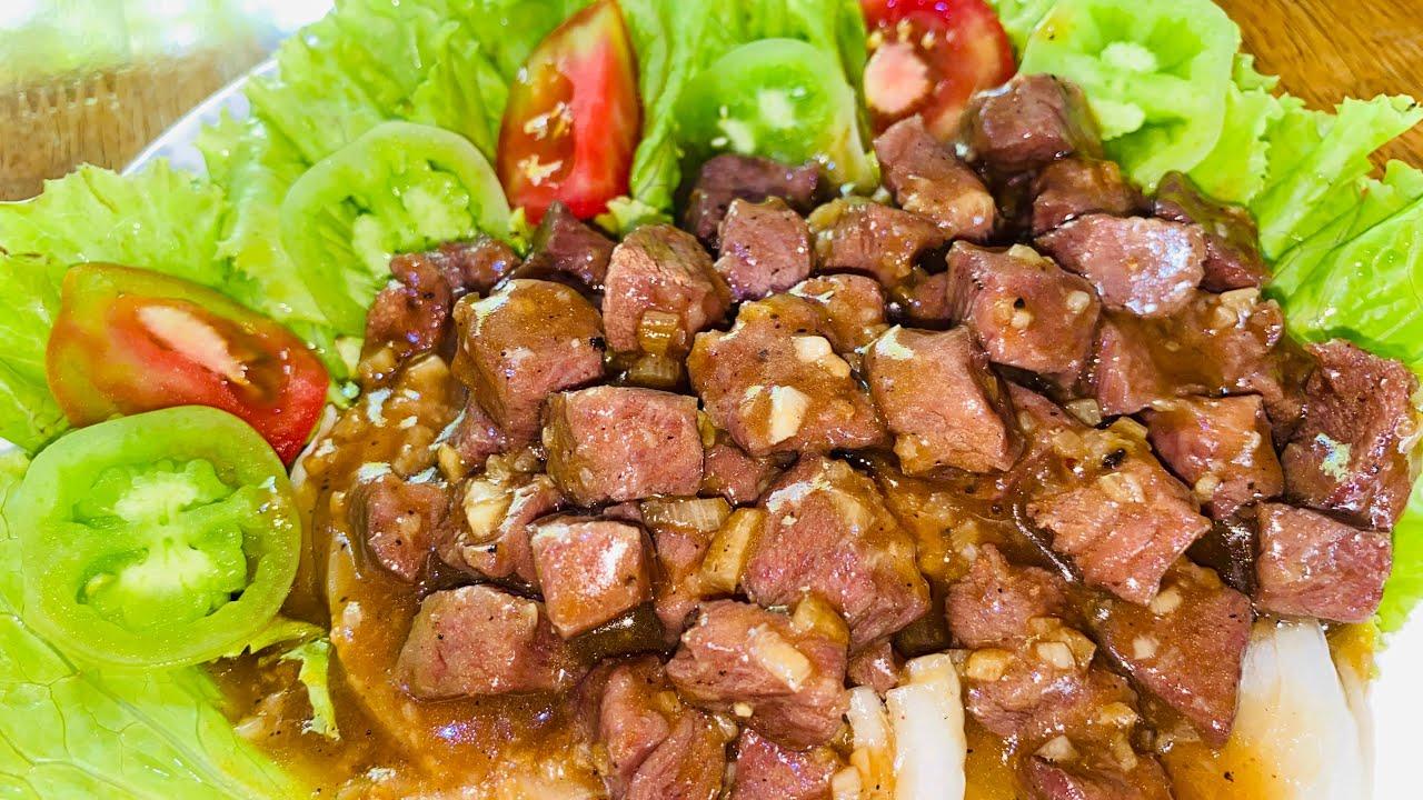 ឆាឡុកឡាកសាច់គោ