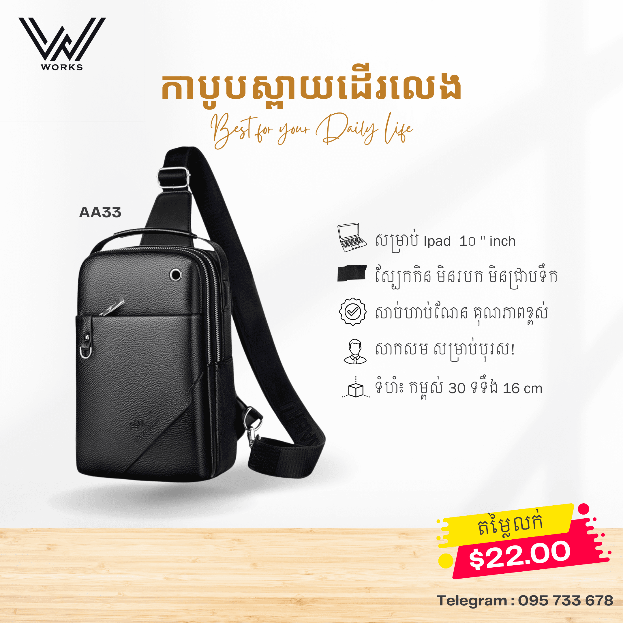 កាបូបស្ពាយដើរលេង AA33