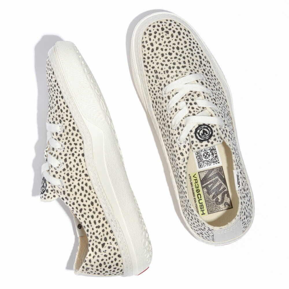 New Vans Circle Vee Animal Marshmallow/Black Sneakers Low-Top 