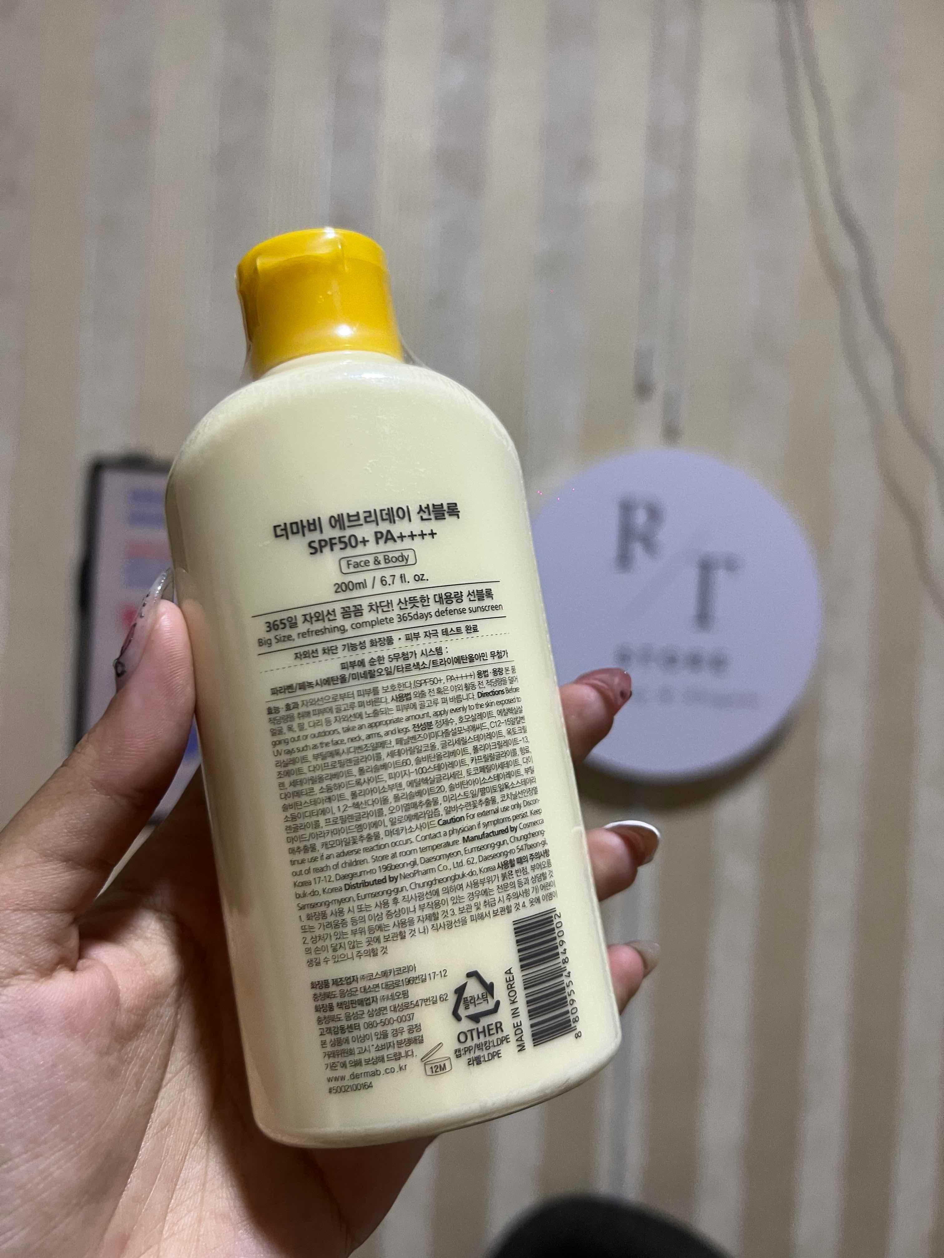 Derma.B Sun Block SPF50+ PA++++ 200ml