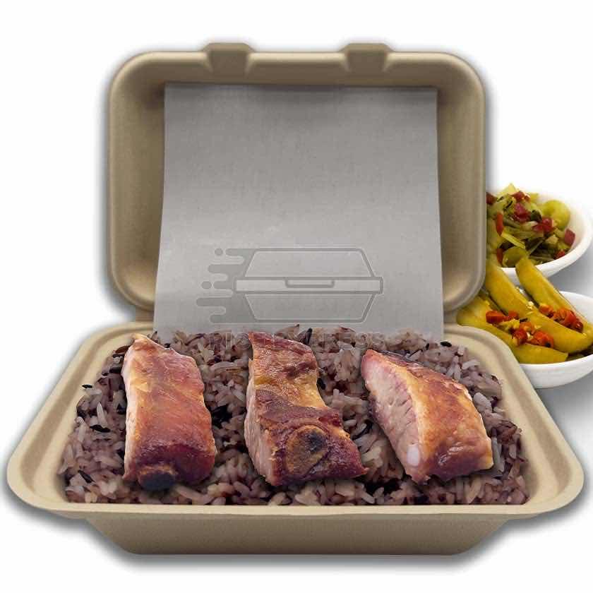 បាយសម្រូបឆ្អឹងជំនីរអាំង (Brown Rice with BBQ Pork Ribs