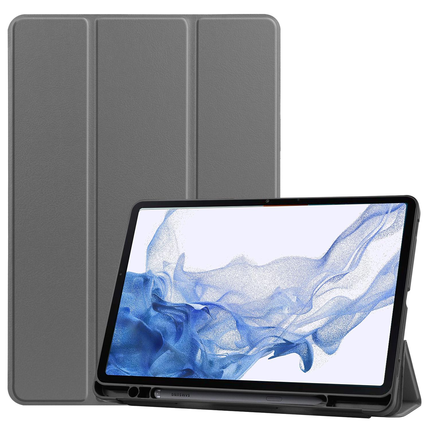 Galaxy Tab S7/S8 Trifold Leather Case
