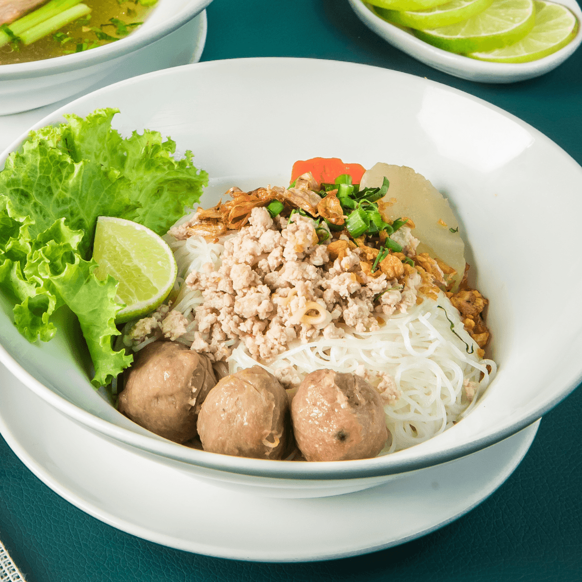 Minced Pork Noodle Soup