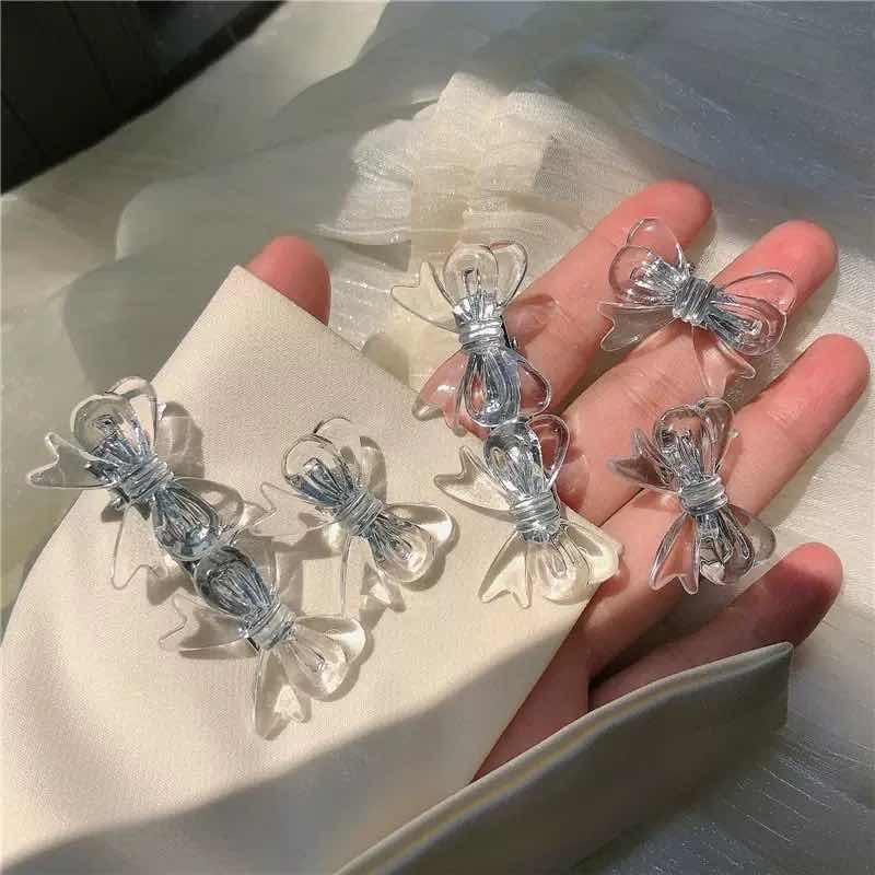 Transparent Bow Hairpin