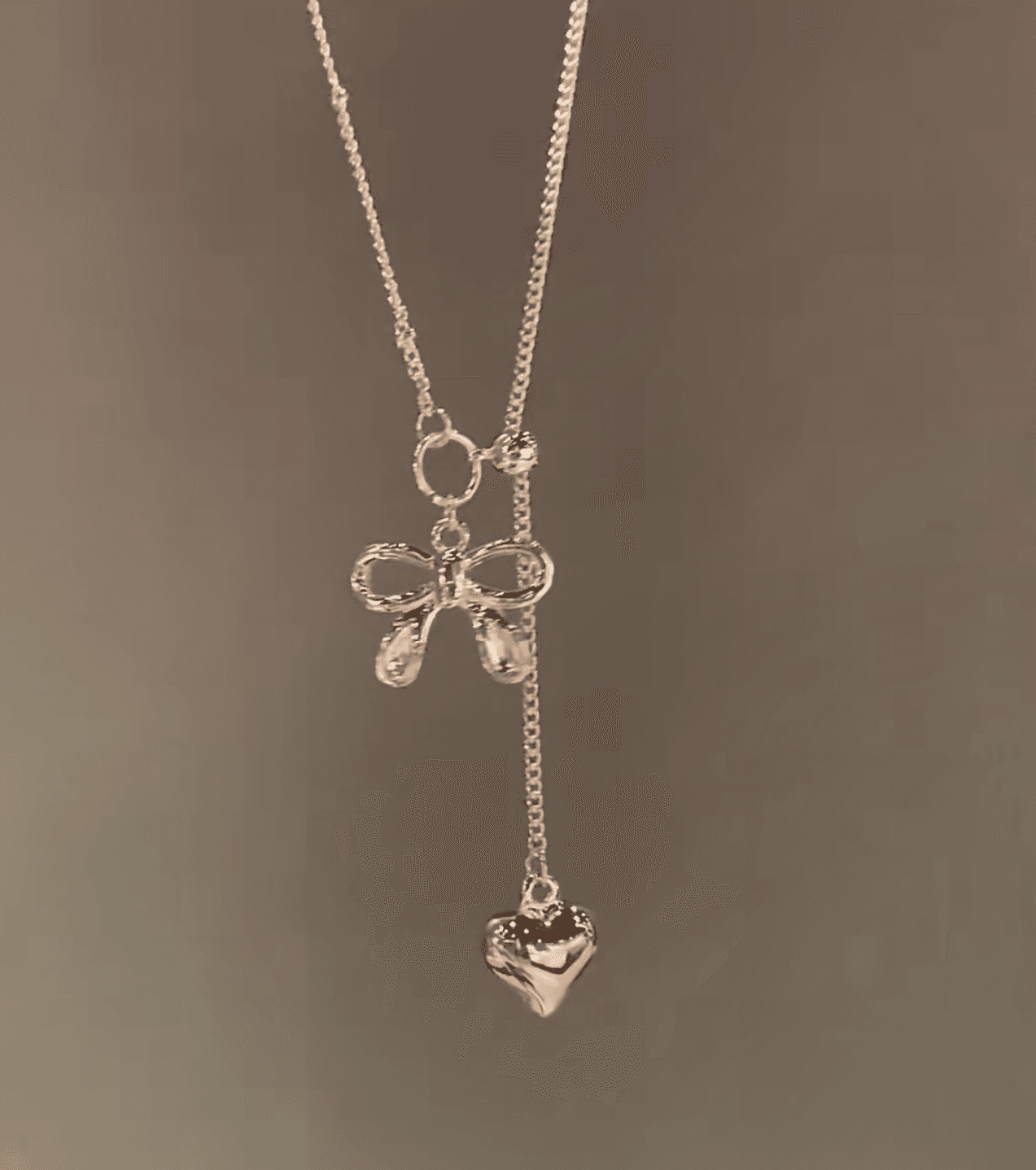 Bow&Heart Necklace