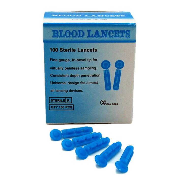 Blood Lancets (100 Sterile Lancets) 09/2028