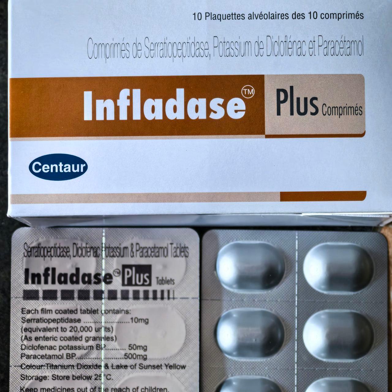 INFLADASE PLUS B/10x10 (Para, Diclo & Serrat Expired:03/25)