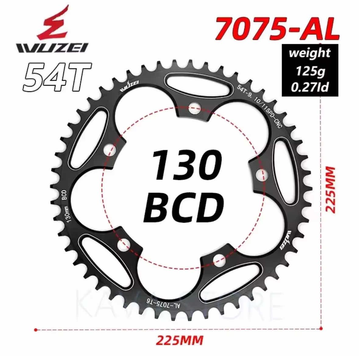 ថាសកណ្តាល 130BCD ទំហំ 54/56/58/60T