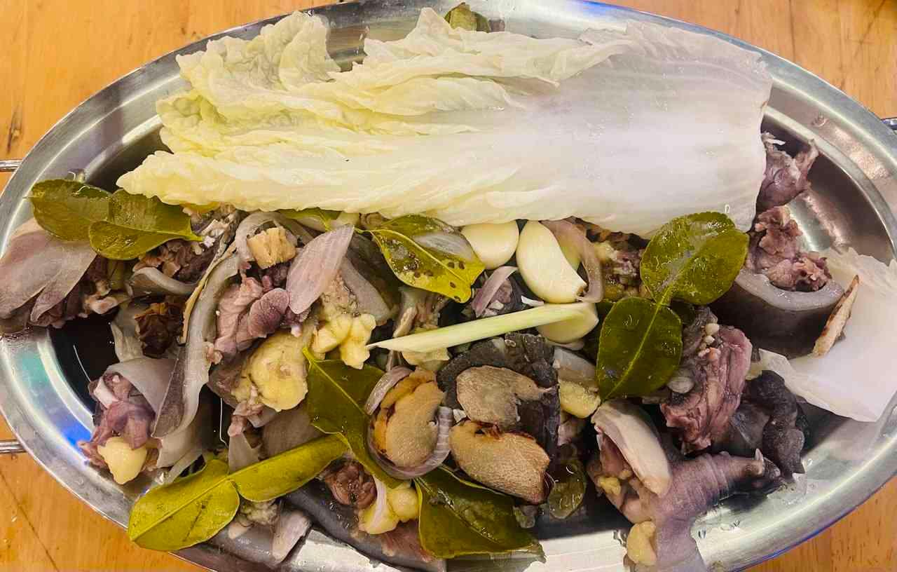 កន្ធាយចំហ៑ុយខ្ទឹមស