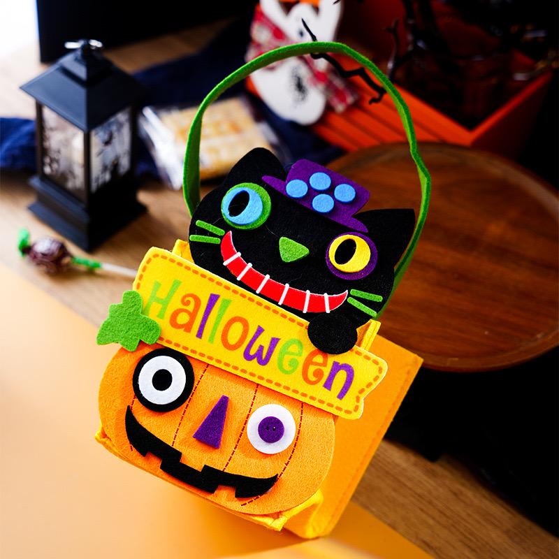 កន្រ្តក់ឆ្មាខ្មៅ Halloween Packaging 