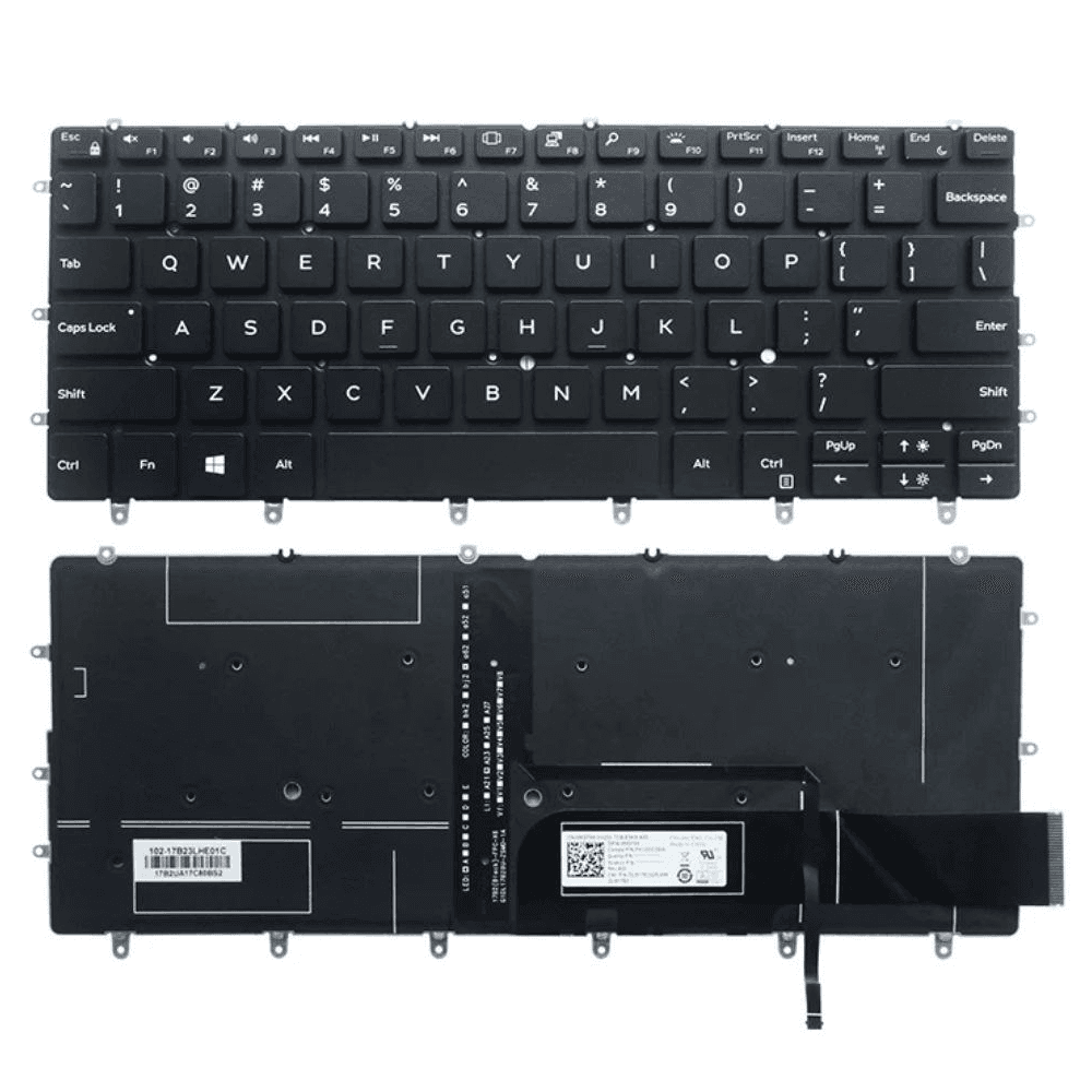Keyboard Laptop Dell XPS 13-9370 9317 9380 9305 7390 P82G Backlight