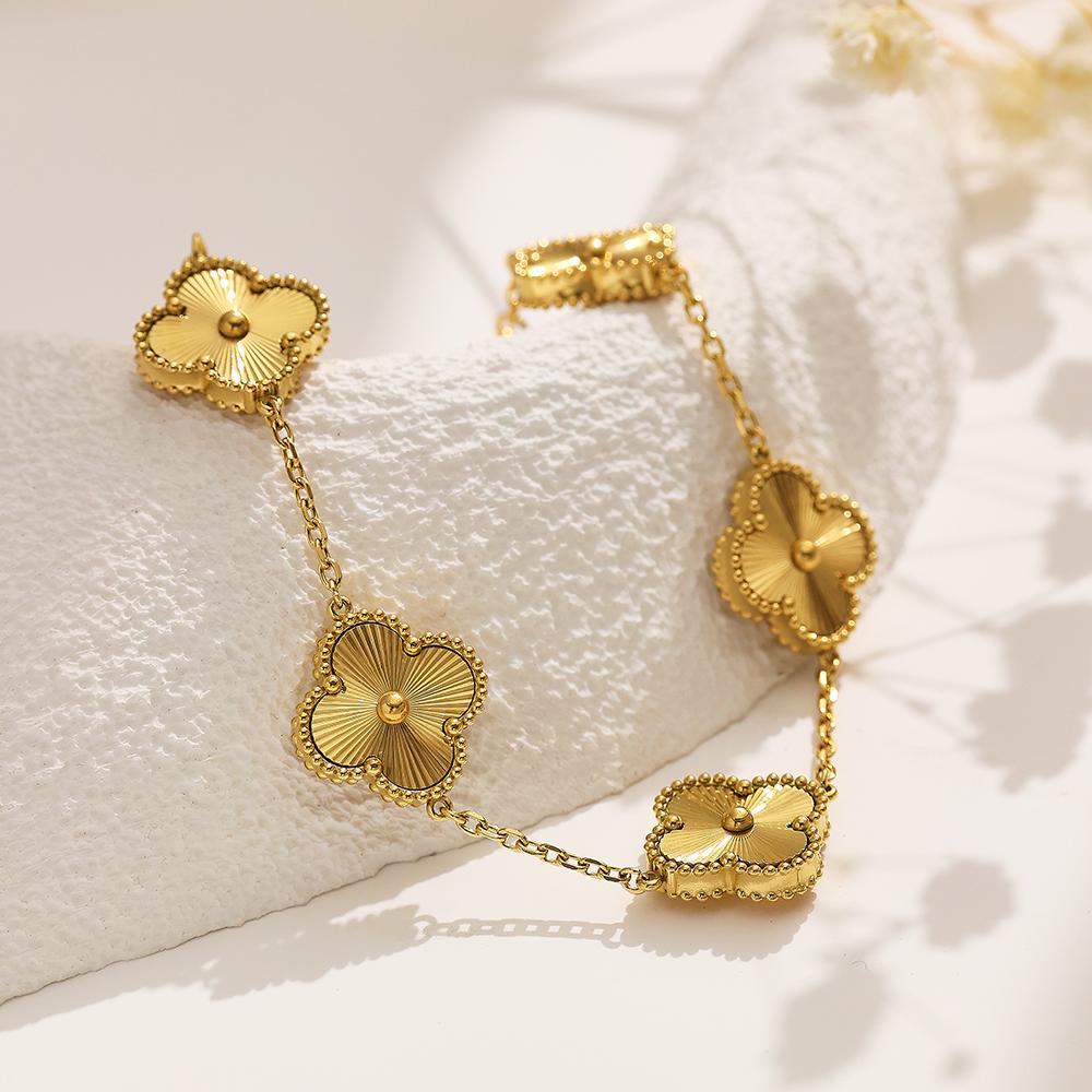 XC012_Flower Bracelet (Gold & Silver), *Gold sold out