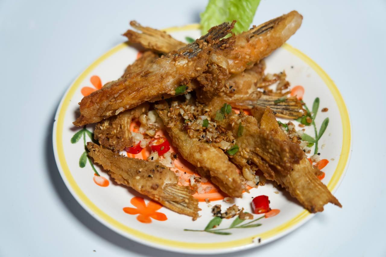 ព្រុយត្រីបំពងខ្ទឹមសរ