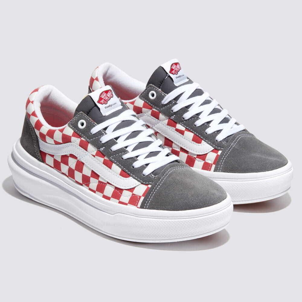 Vans ComfyCush Checkerboard Old Skool Overt CC Skate Shoes 