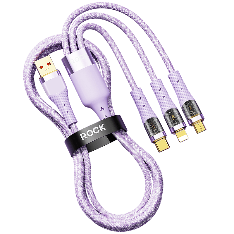 ROCK G20 3 IN 1 100W Transparent Cable