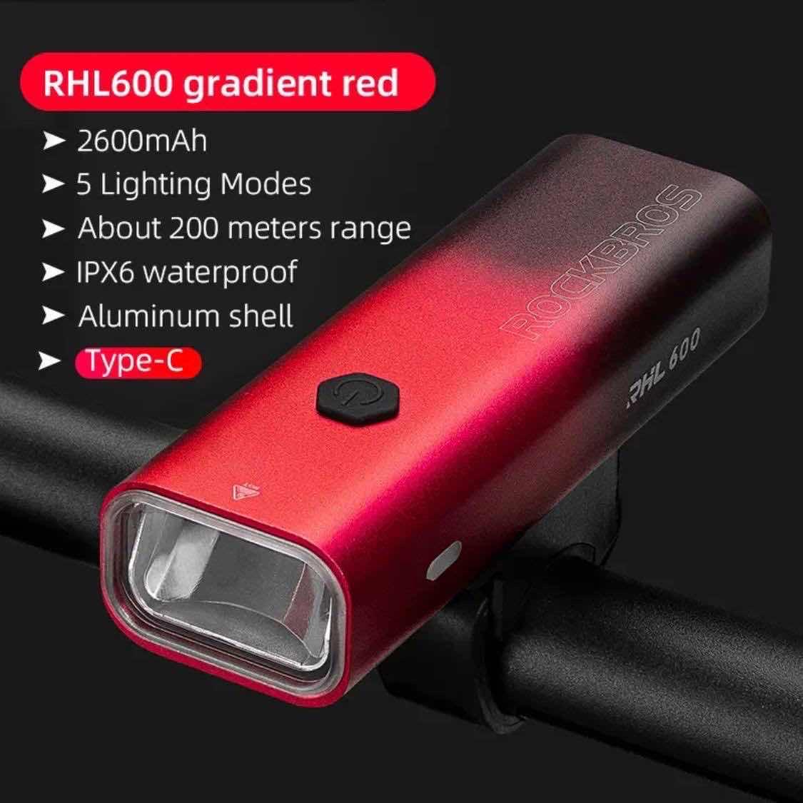 ភ្លើងមុខ Rockbros RHL600