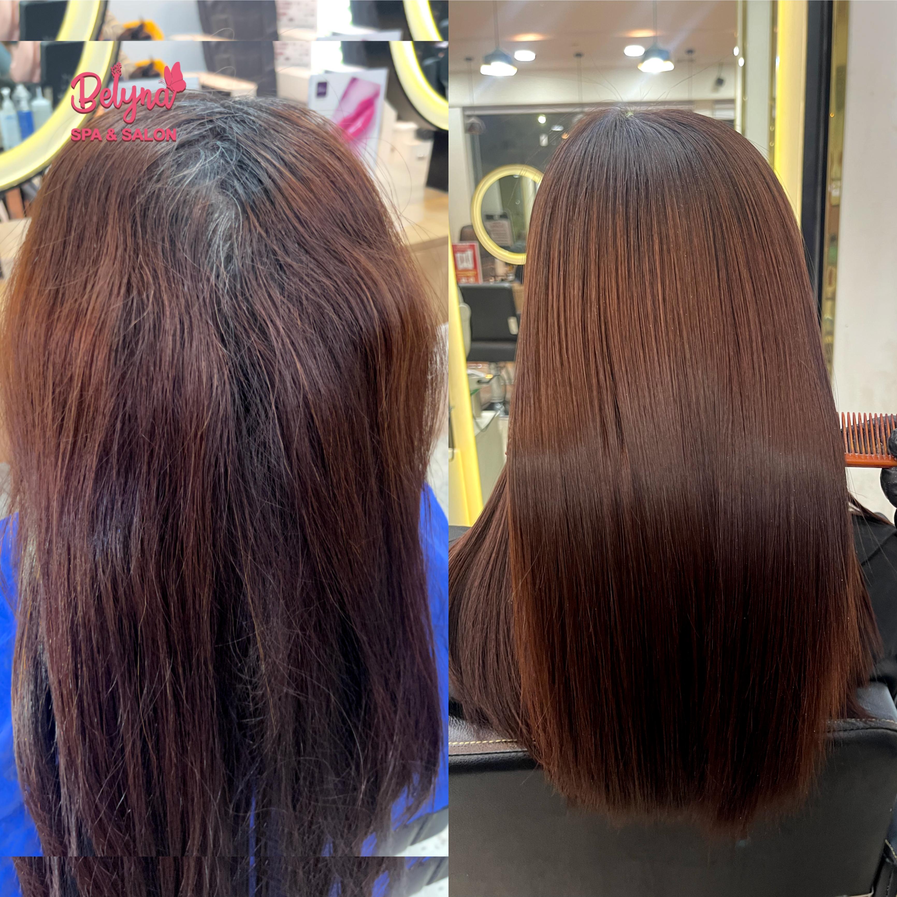 អ៊ុតសក់ VIP Collagen + អ៊ុតសក់ត្រង់