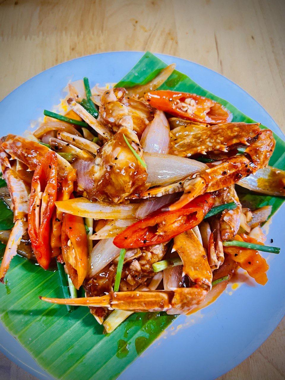 ក្ដាមសេះឆាប្រៃផ្អែម