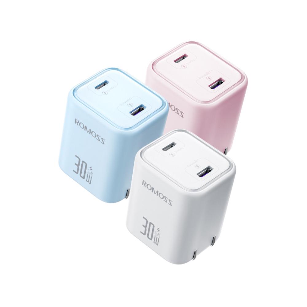 ROMOSS 30W Daul Port Type-C+Lightning Wall Charger