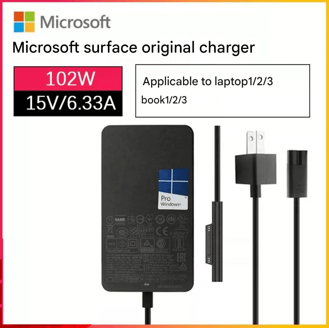 Adapter Surface 15V-6.33A 102W Laptop 1/2/3 Book 1/2/3