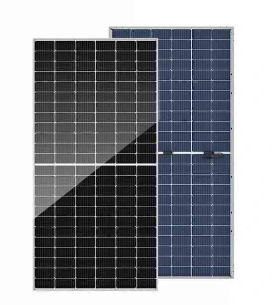 ផ្ទាំងសូឡា កញ្ចក់សងខាង 550w 