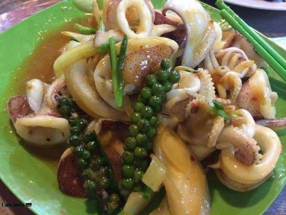 មឹកឆា ចានតូច