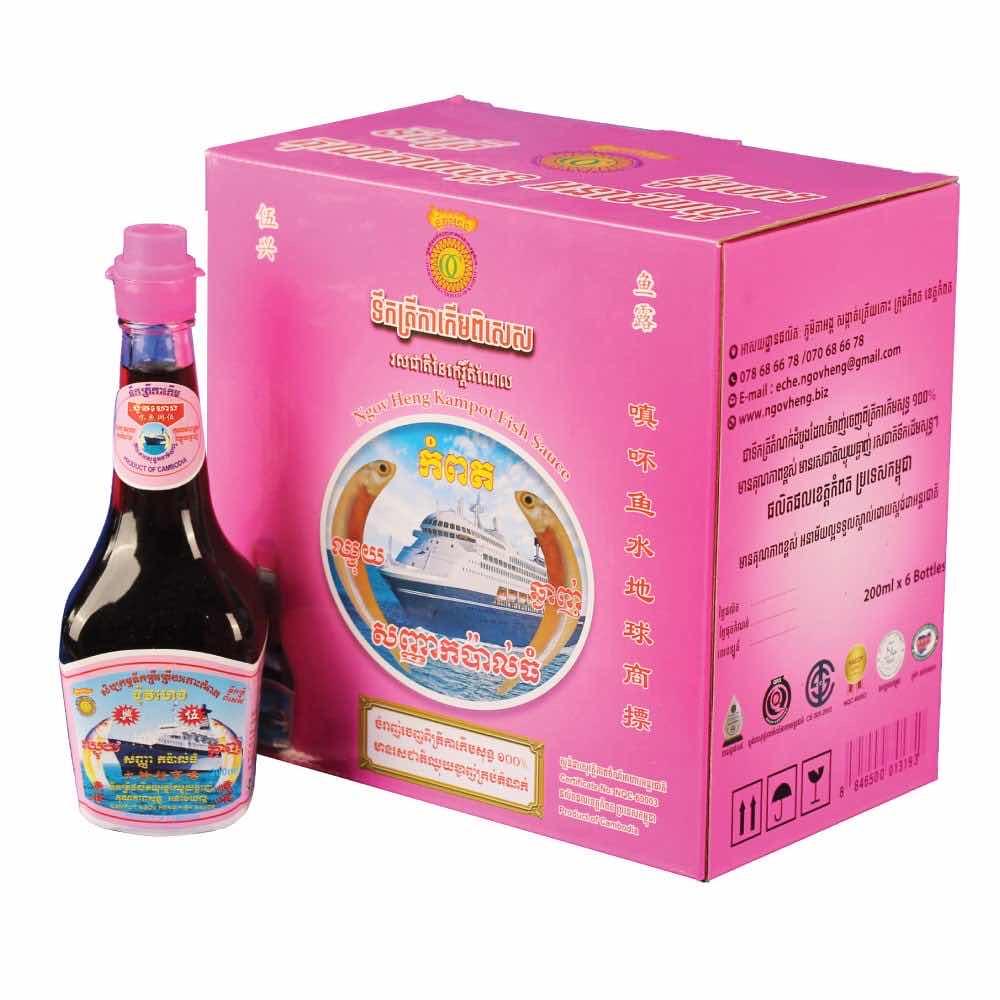 ទឹកត្រី៦ដបផ្កាឈូក ២០០មល
