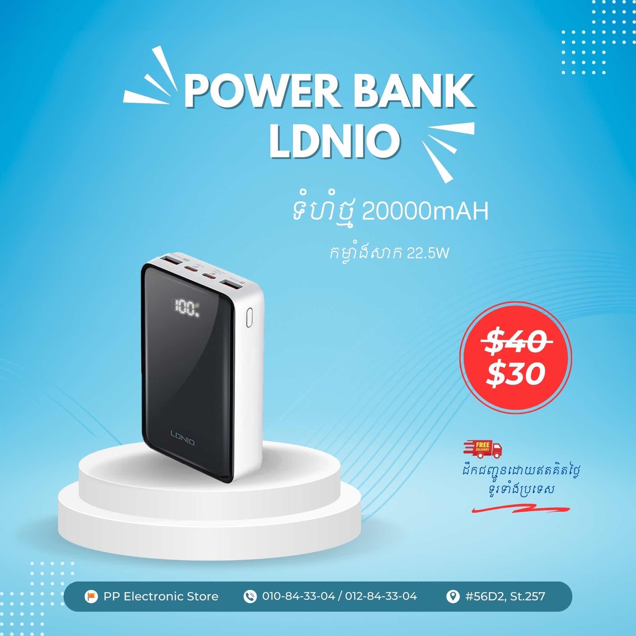Power Bank LDNIO 20000mAH