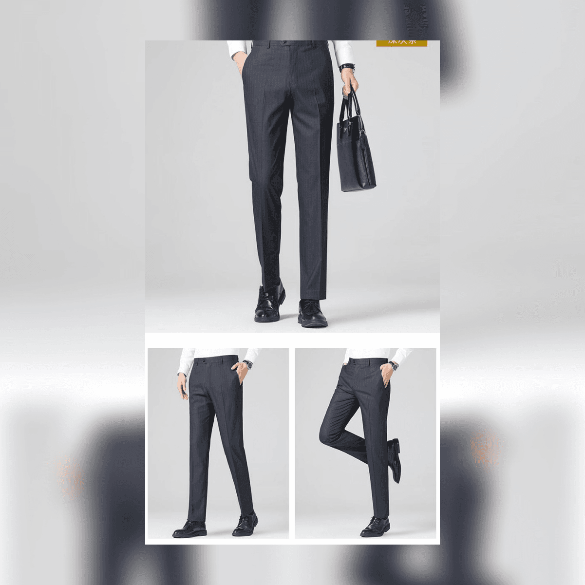 ខោប្រុសសាច់ក្រណាត់ slimfit (មិនរាងខ្លាំង) 0077