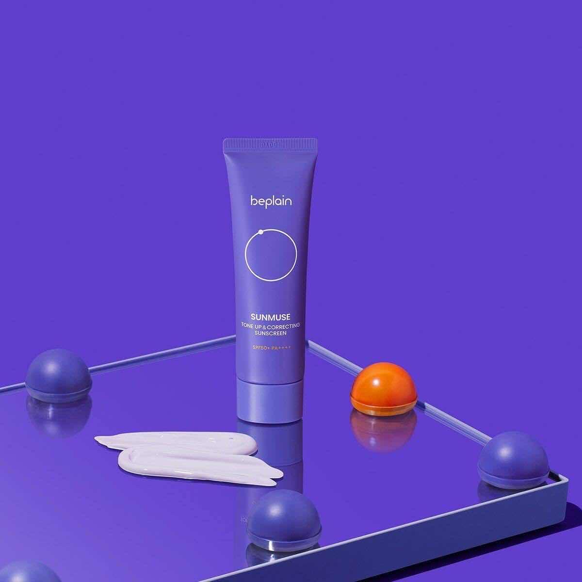 Beplain Sunmuse Tone-Up Correcting Sun Cream SPF50+ PA++++ 