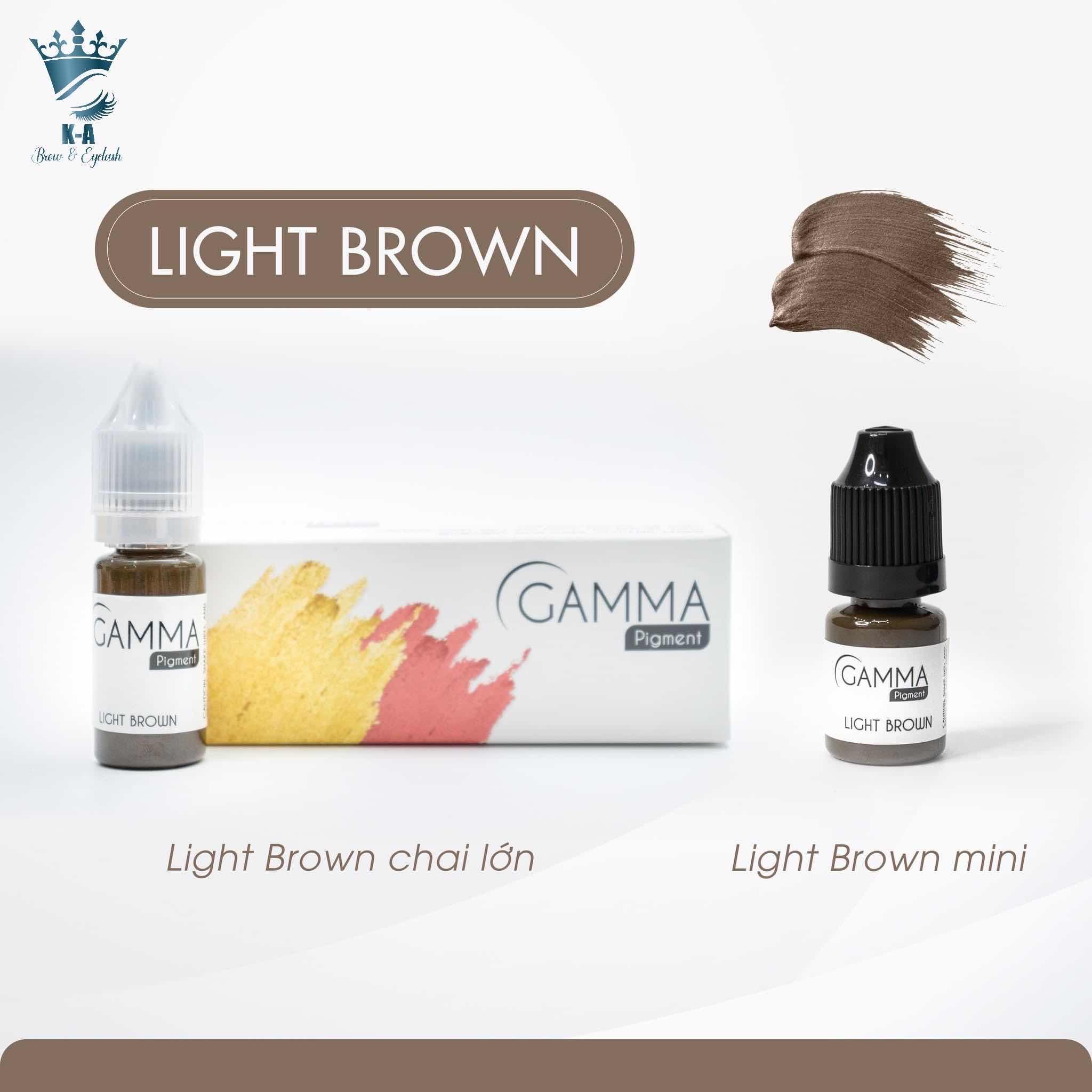 ទឹកថ្នាំ​ចិញ្ចើម​  Gamma light-brown