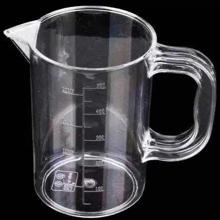 កែវក្រិត ជ័រ ថ្លា (500ml)