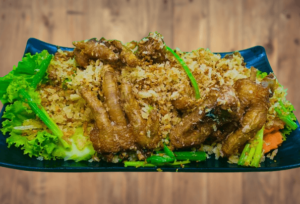 ជើងមាន់បំពងខ្ទឹមស