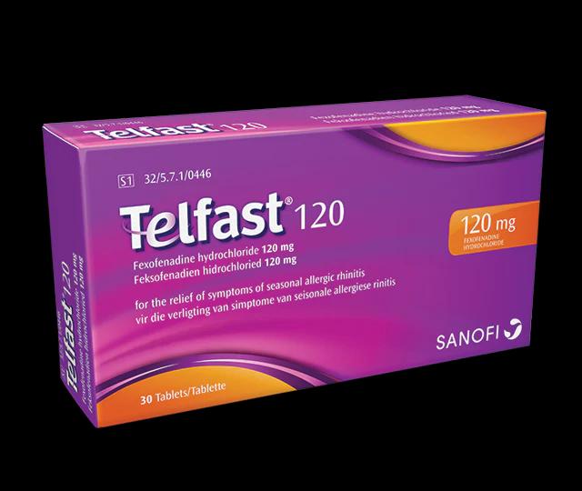 Telfast 120 (Fexofenadine, B/3x10) Expired:01/26  ប្រអប់