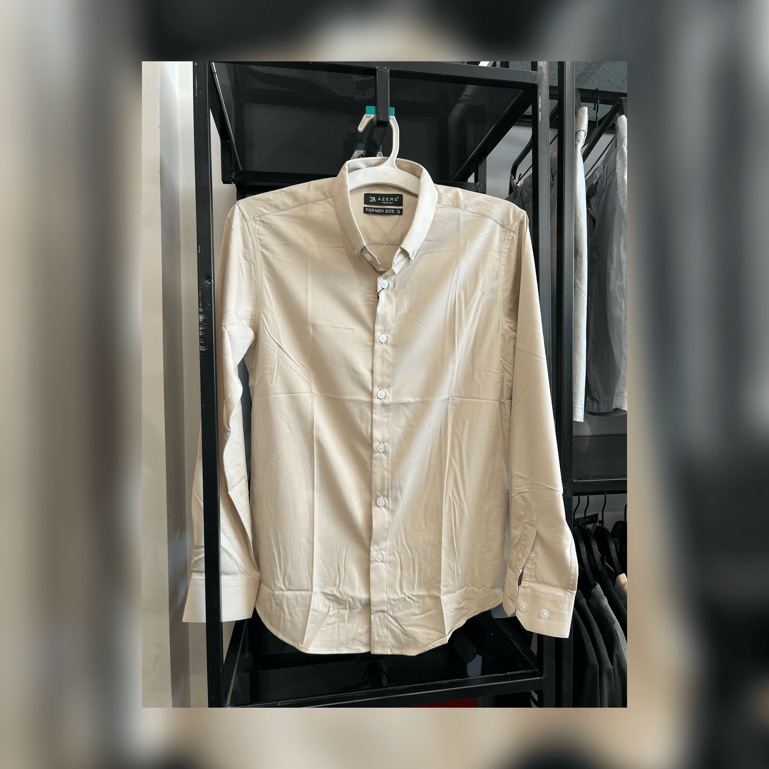 អាវប្រុសសាច់ក្រណាត់ slim fit (0320)