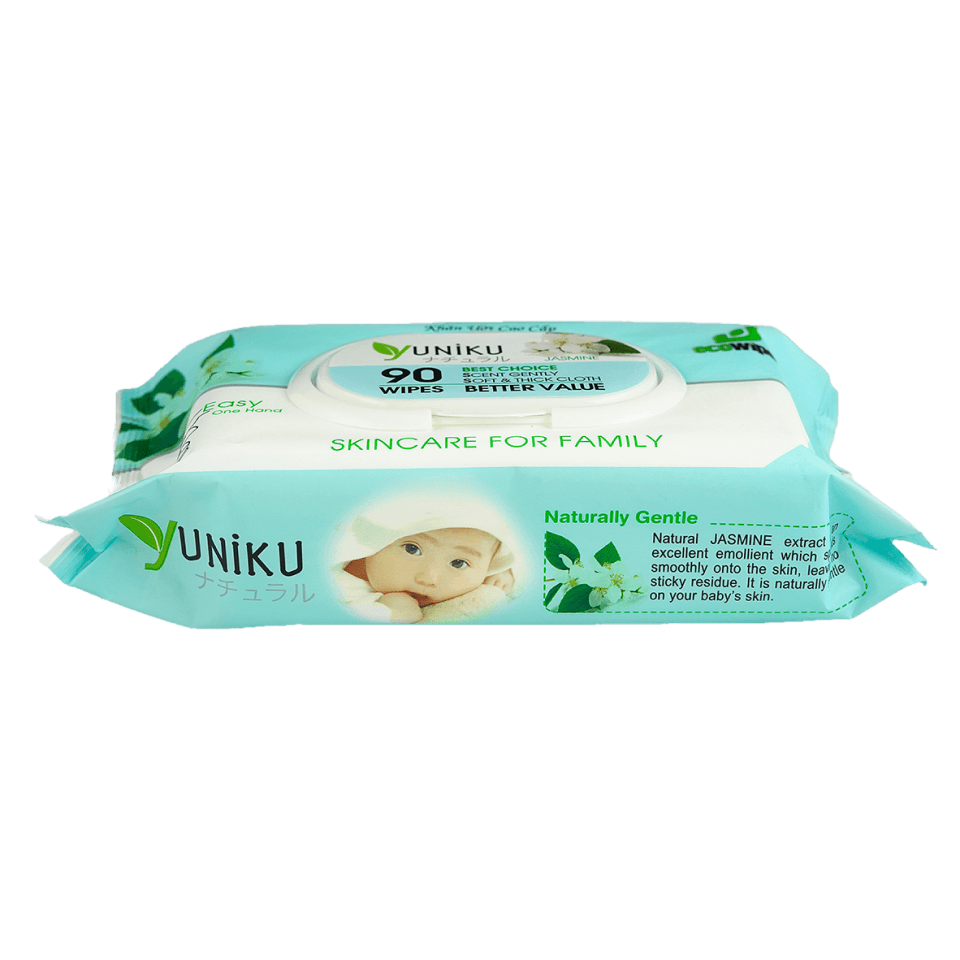 YUNIKU Jasmine 90 Wipes 06/2026 ដុំ