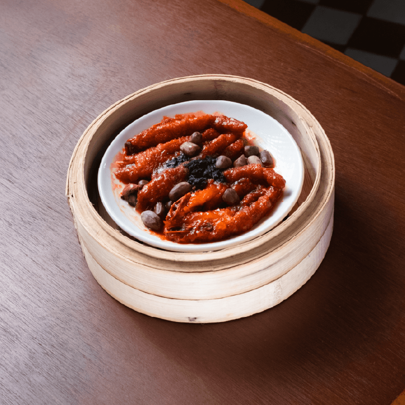 Steamed Chicken Feet with Rice 