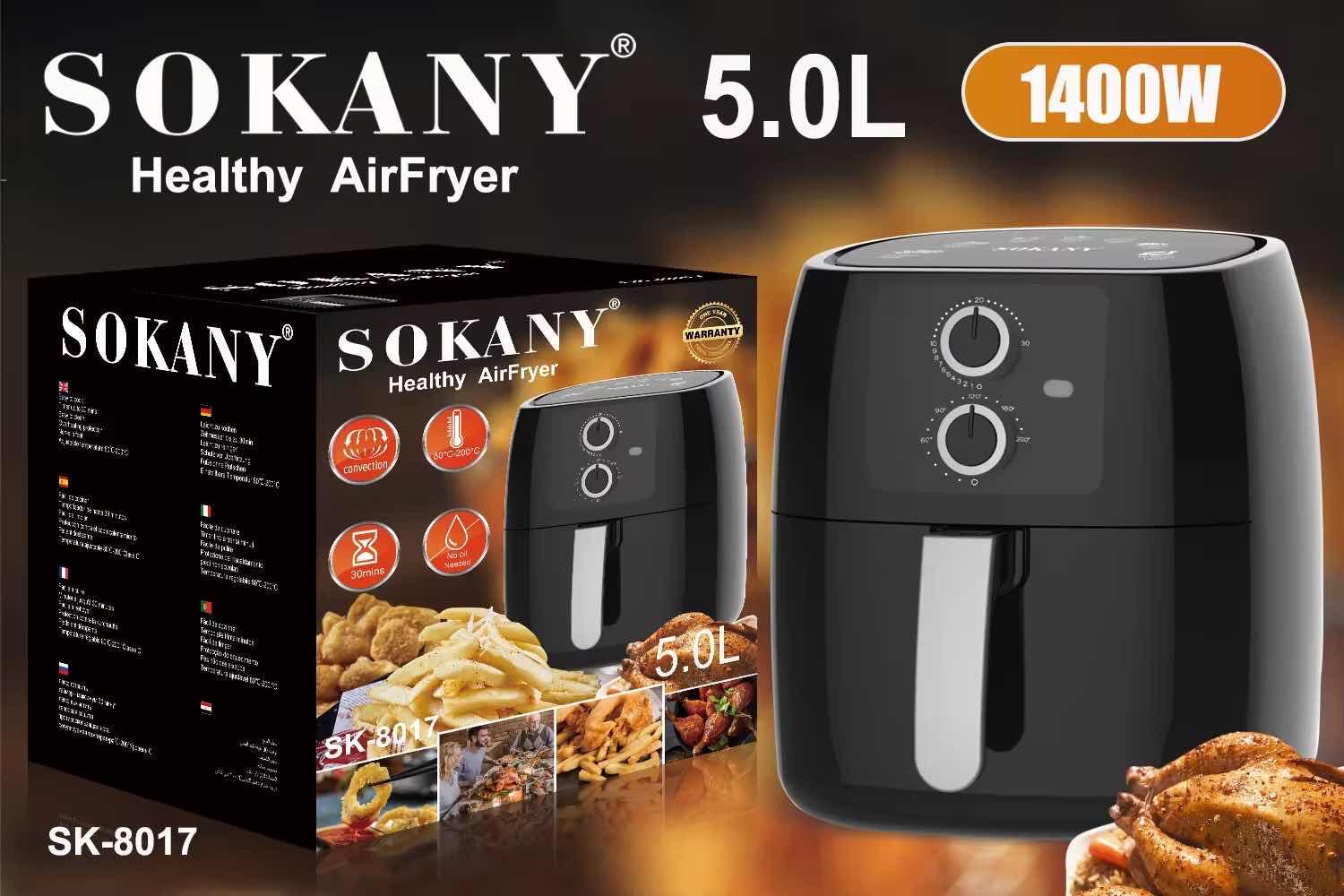 Sokany Air fryer 5 L 