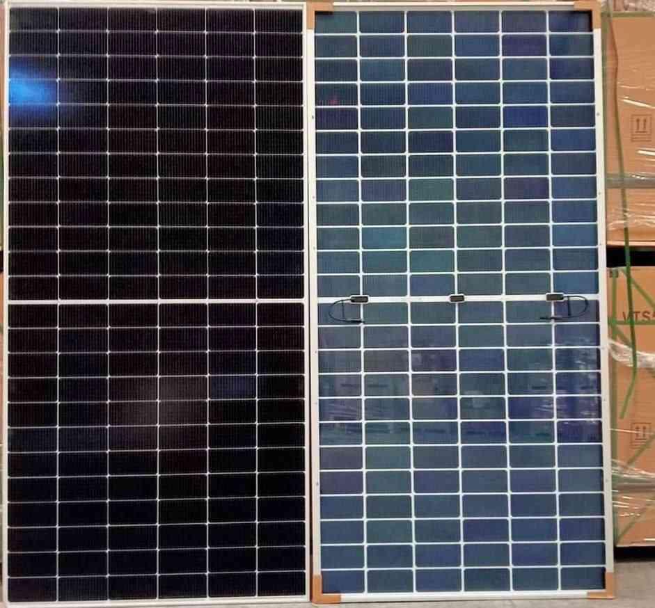 ផ្ទាំងសូឡា កញ្ចក់សងខាង 550w 