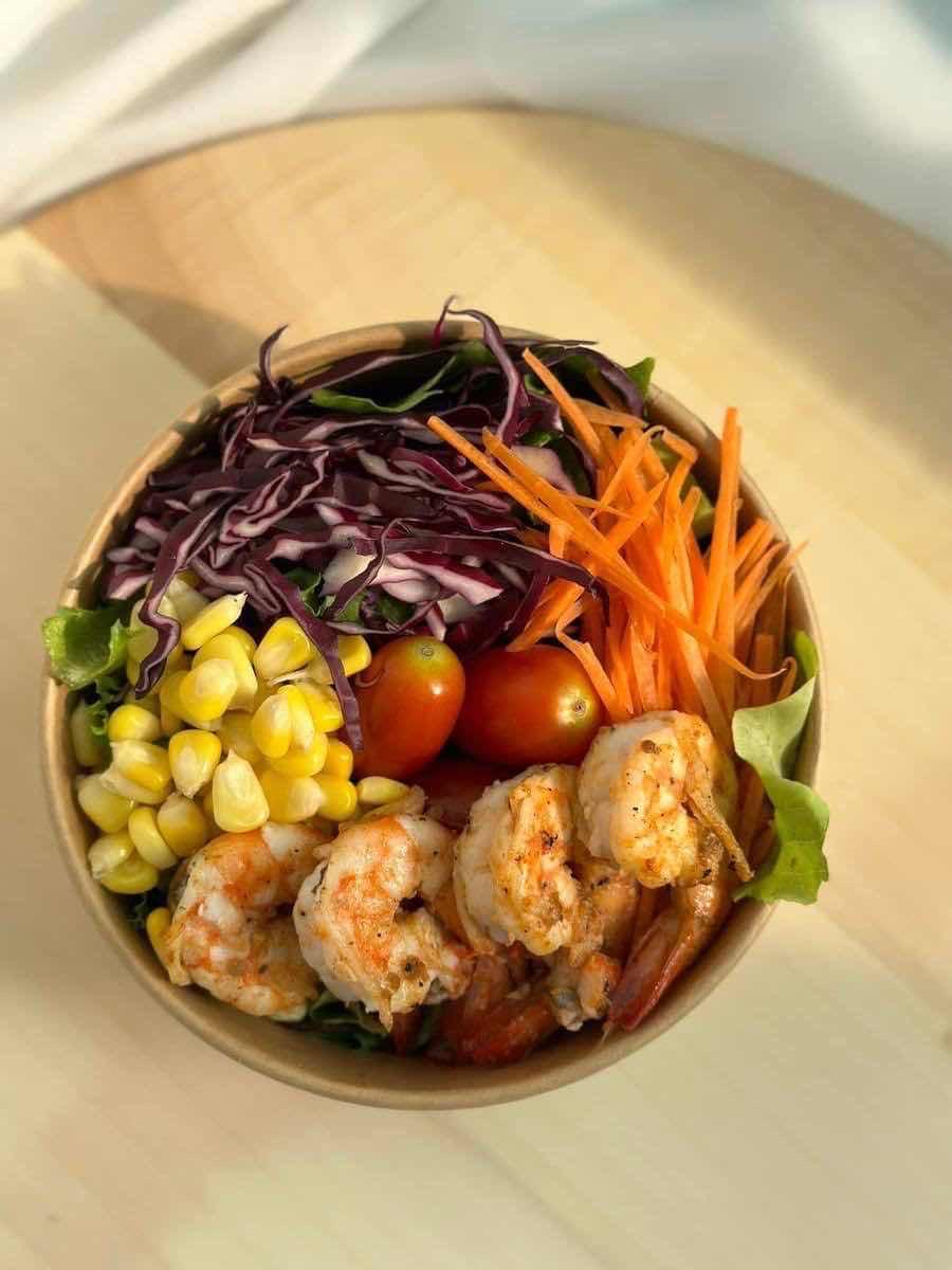 សាឡាដបង្គារ+ពោត/salad corn+shrimp