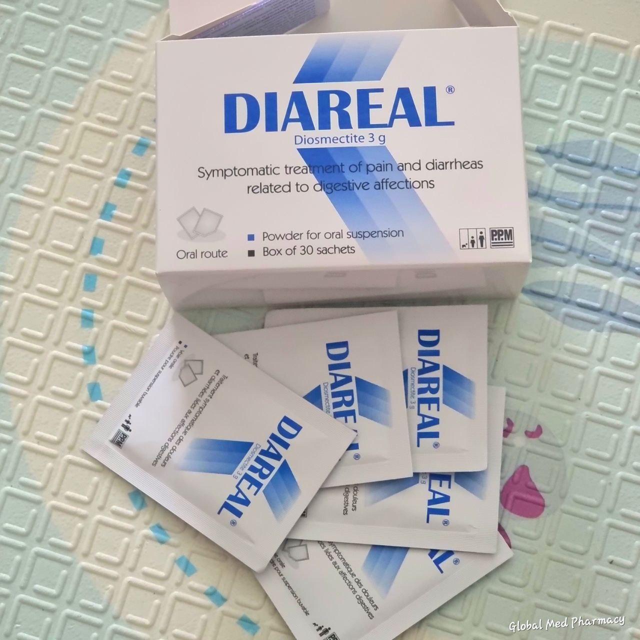 DIAREAL Diosmectite 3g x30sac PPM ប្រអប់