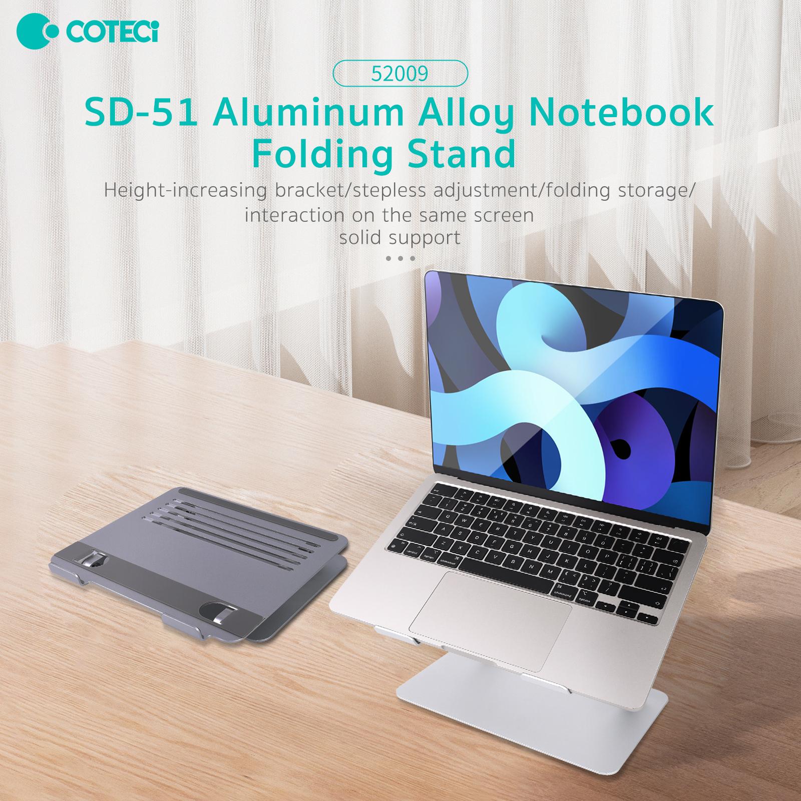 COTECI Aluminum Alloy Notebook Folding Stand