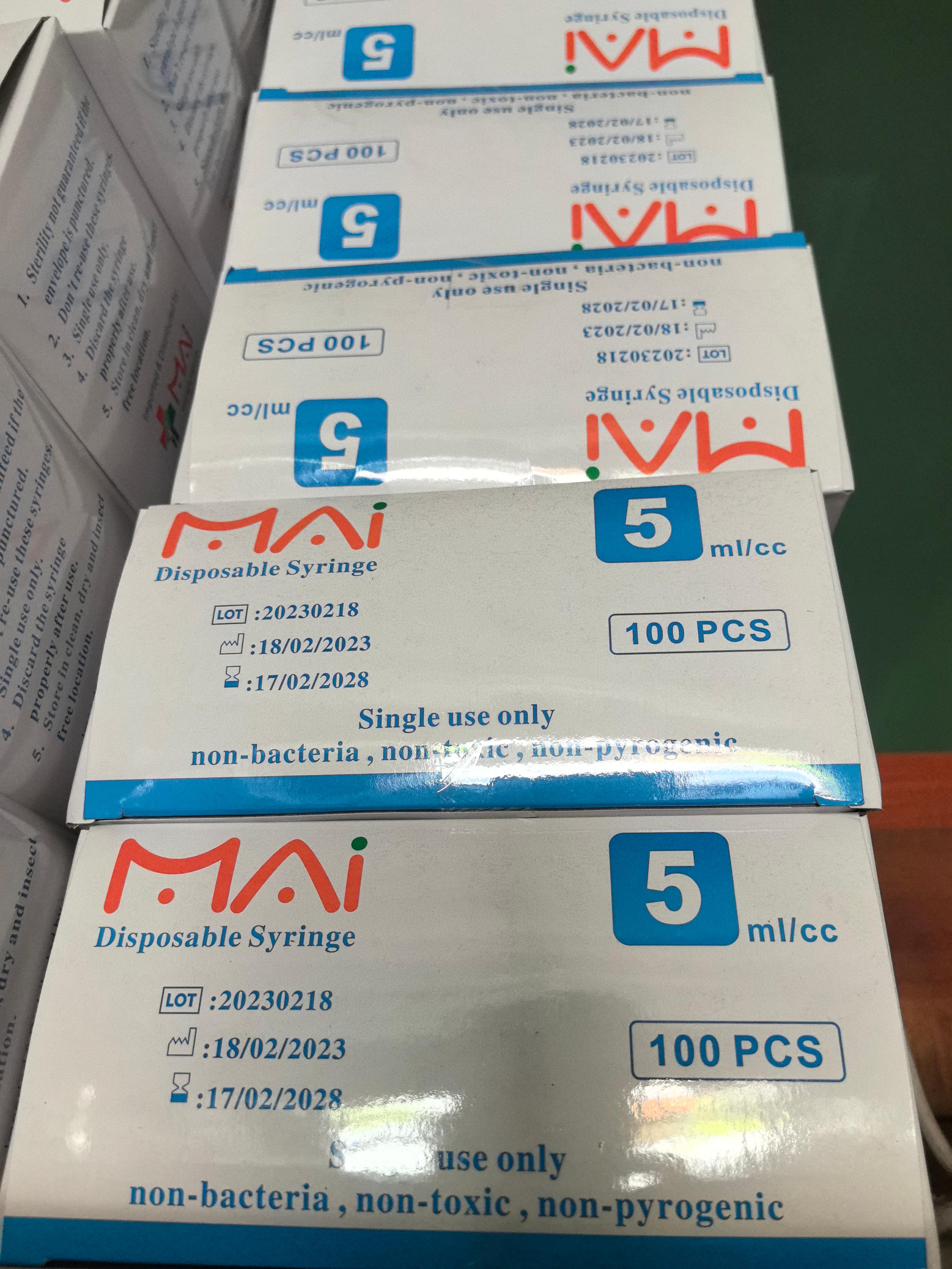 SYRING 5cc MAI 100Pcs