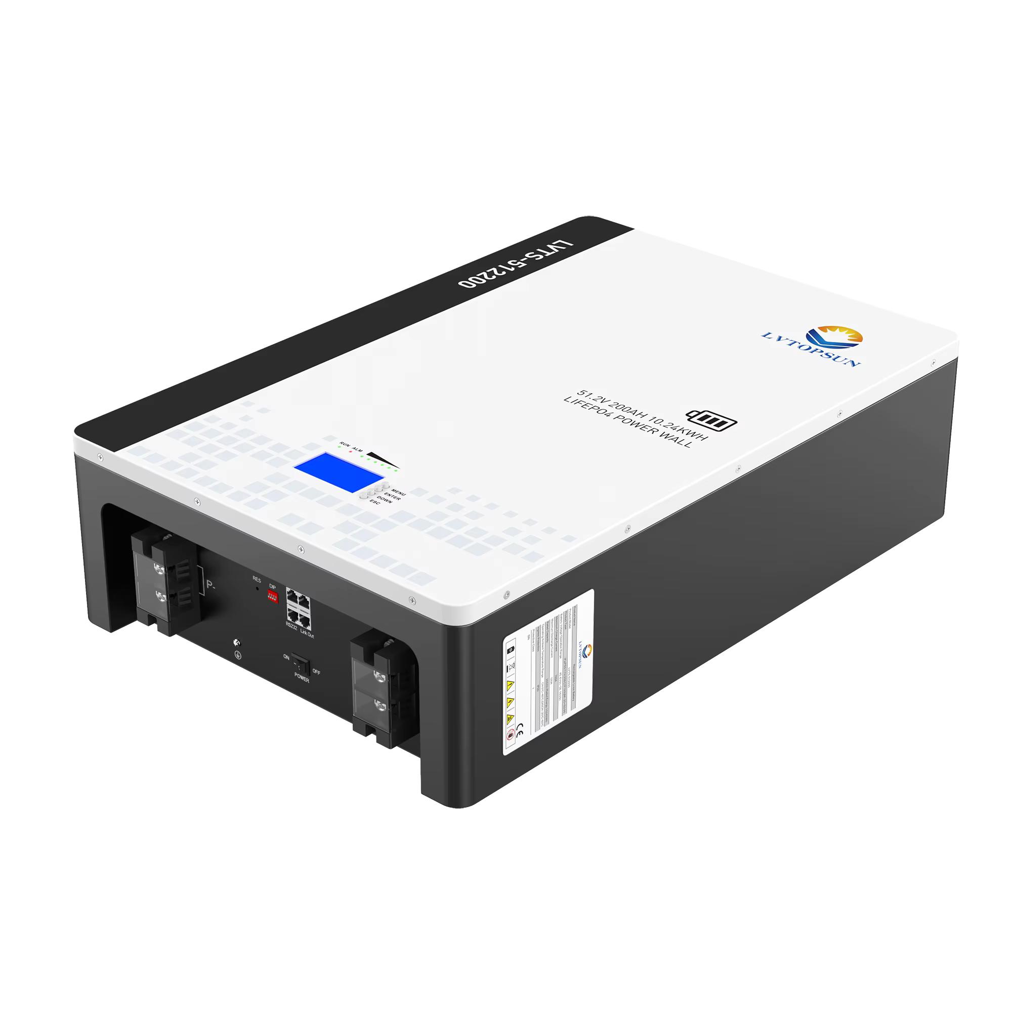 LVTOPSUN 200A 51.2V 10KWh 5 Years Warranty 