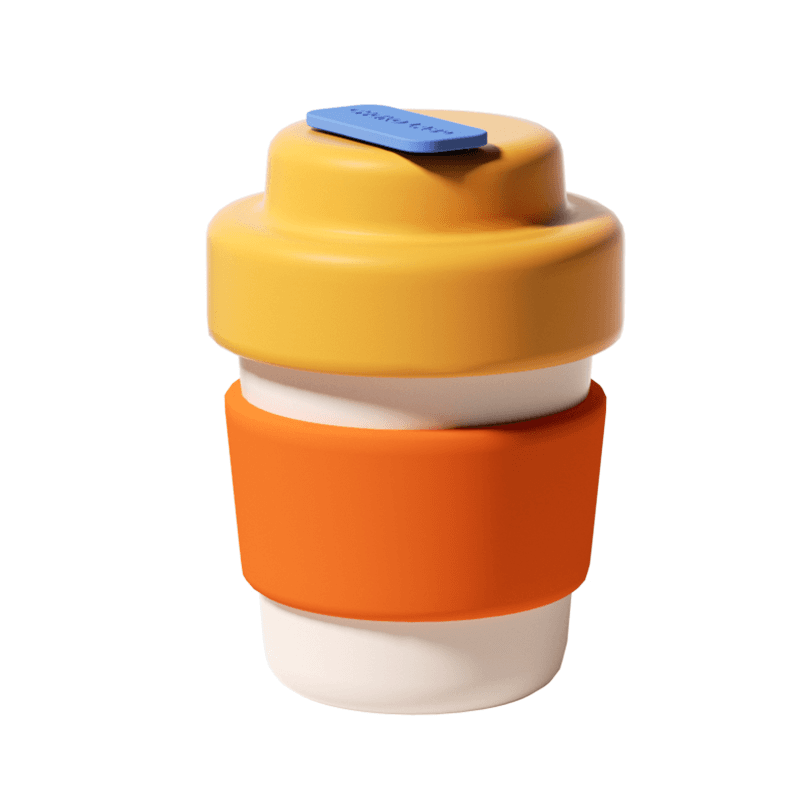 Cute Coffee Cup- Yellow