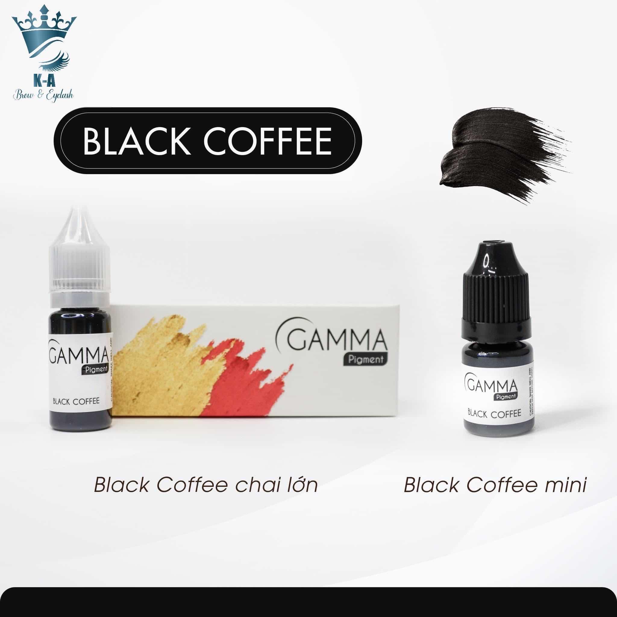 ទឹកថ្នាំ​ចិញ្ចើម​  Gamma  black-coffee