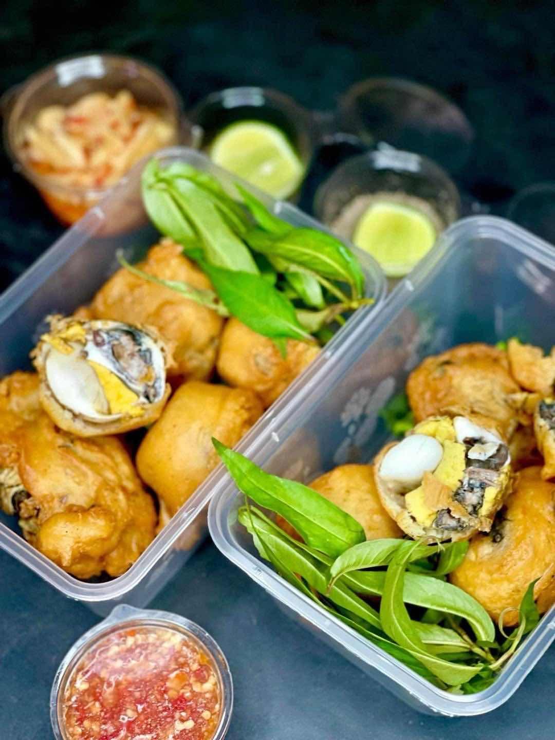 ពងទាកូនបំពងម្សៅ . ពងទាកូនឆាអំពិលទុំ