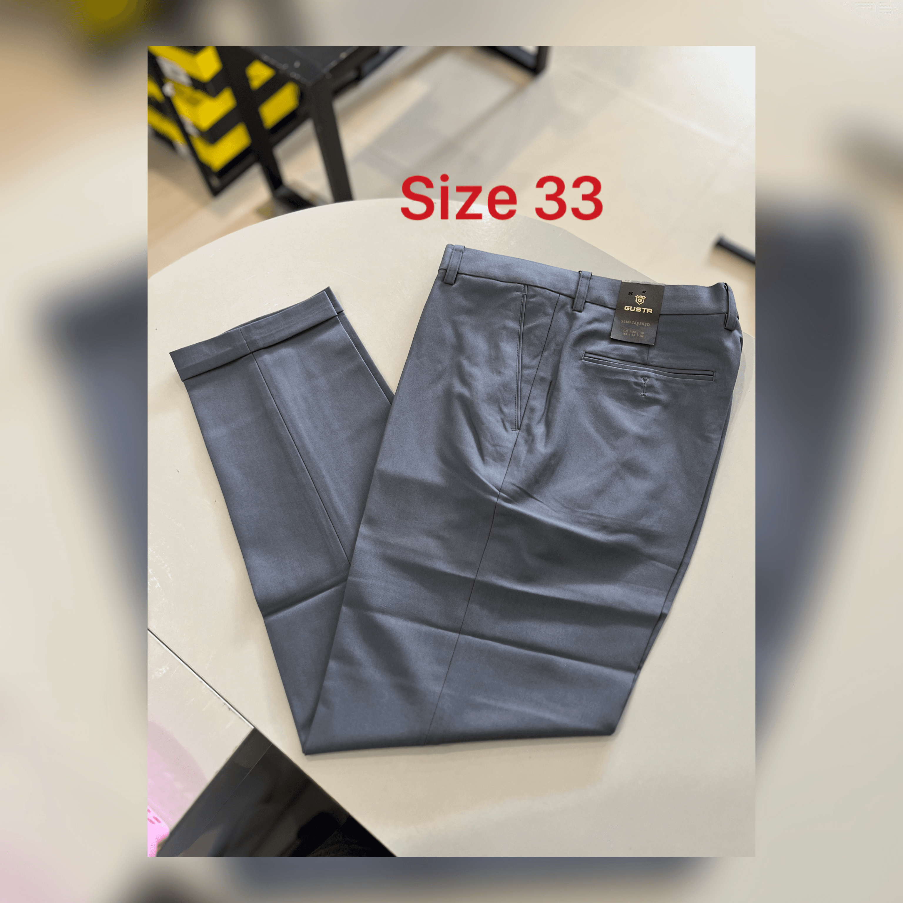 ខោប្រុសសាច់ក្រណាត់ slim fit (0075)