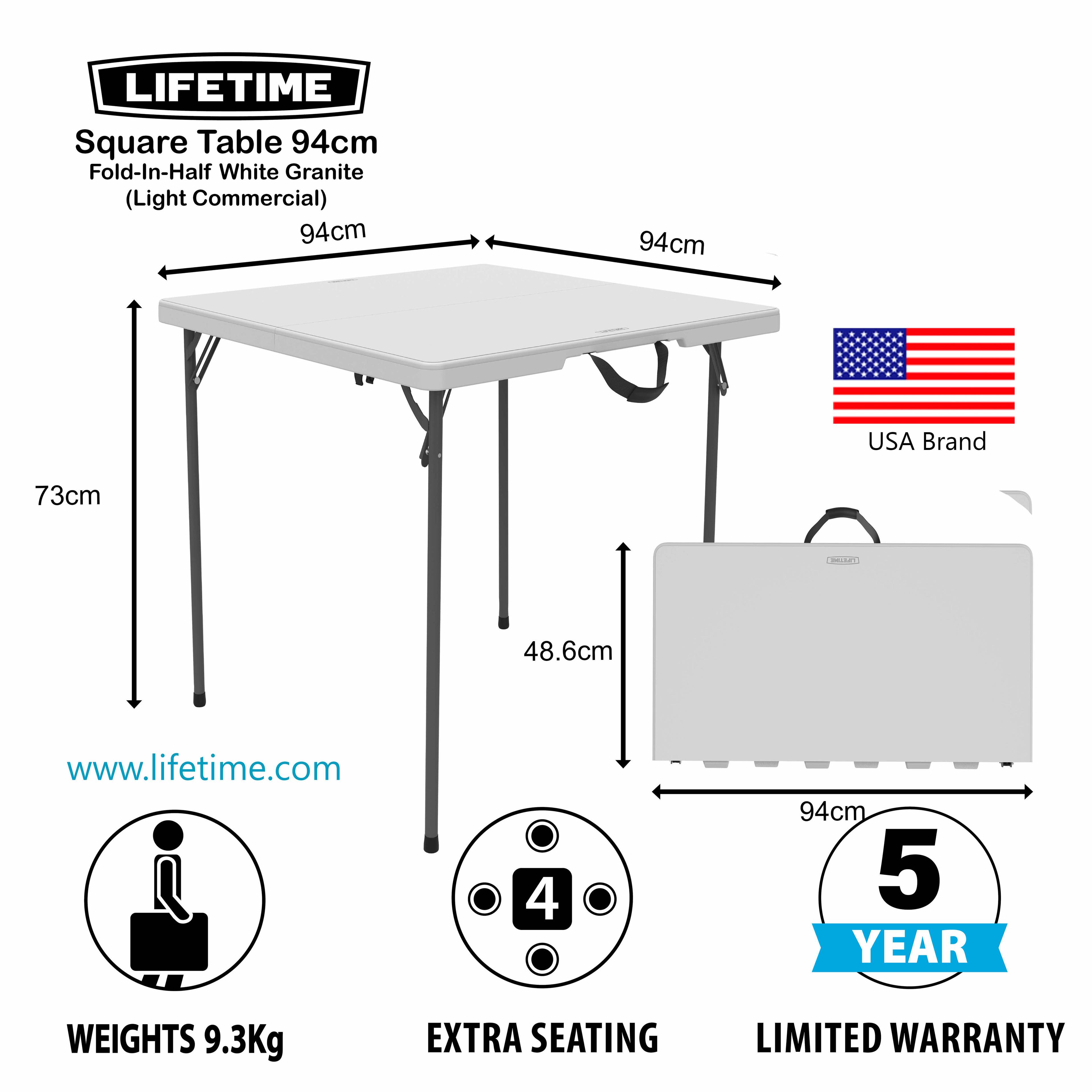 Square Table 94cm